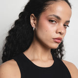Wolf Circus - Baguette Hoops – Silver -