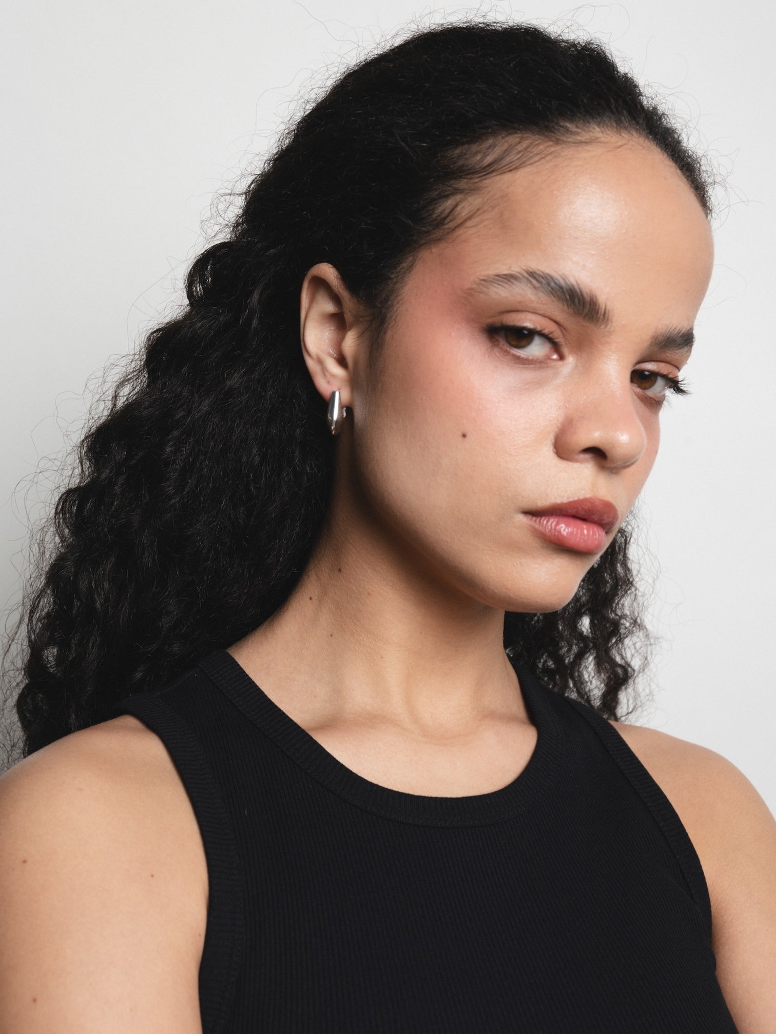 Wolf Circus - Baguette Hoops – Silver -