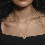 Wolf Circus - Rose Coin Necklace – Gold -