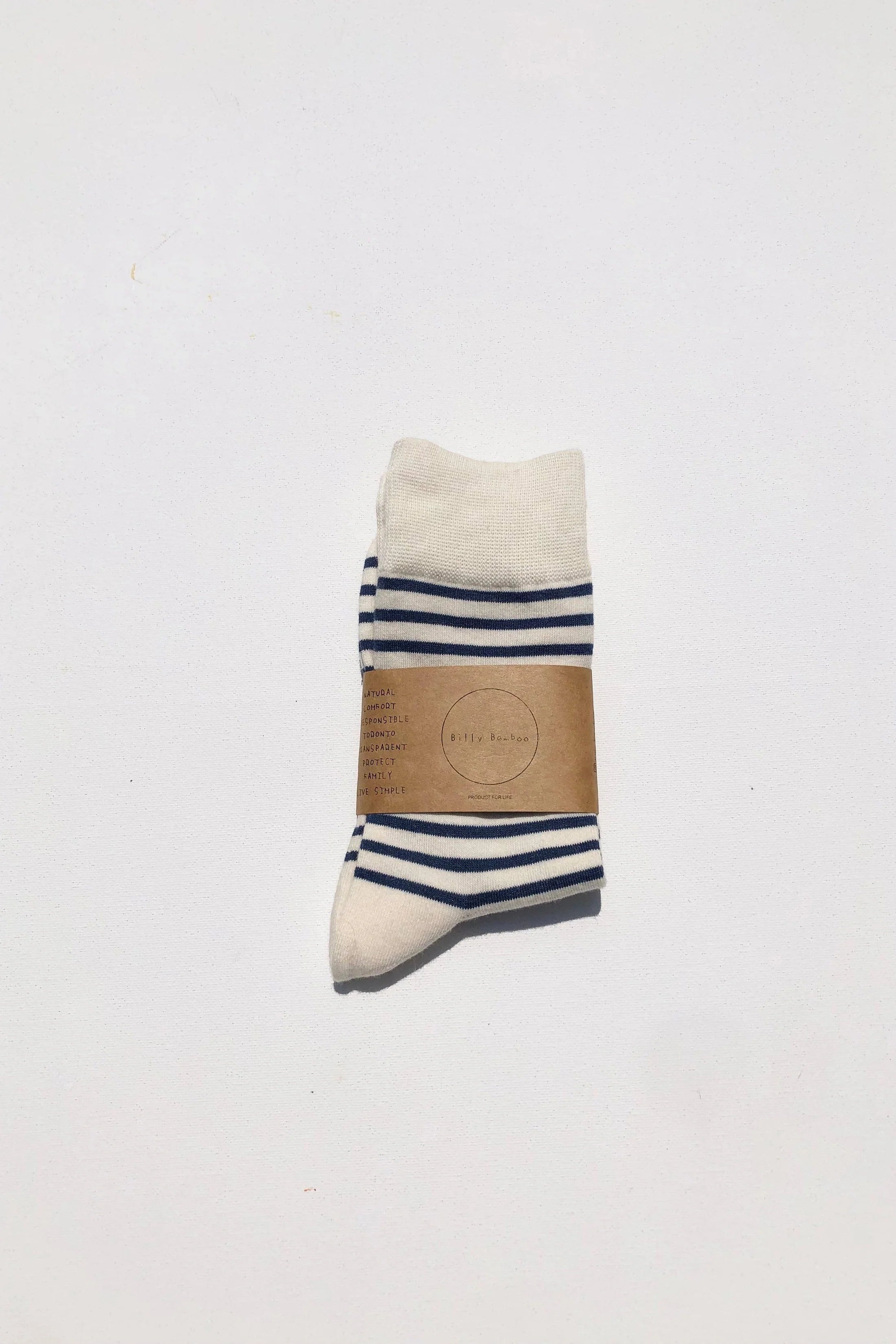 Billy Bamboo - Colour Stripe Socks – Navy -