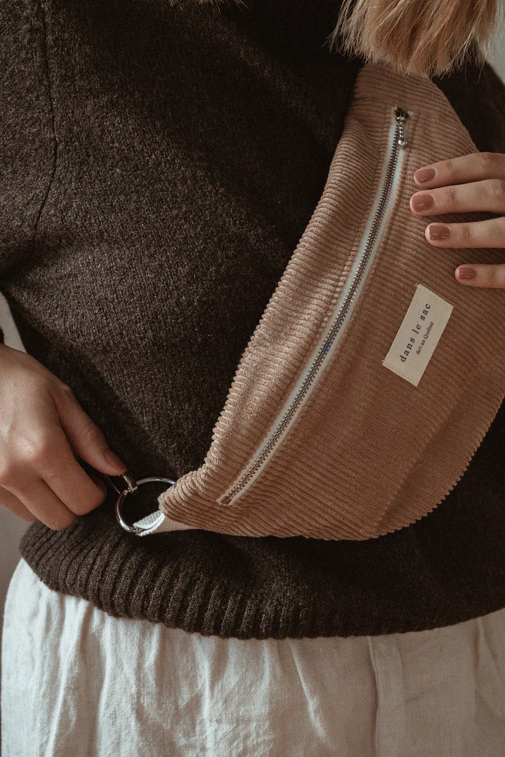 dans le sac - Cord Belt Bag – Dune -