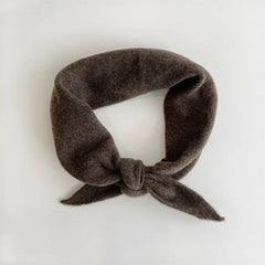 Billy Bamboo - Fuzzy Wool Cravat Scarf – Brown -