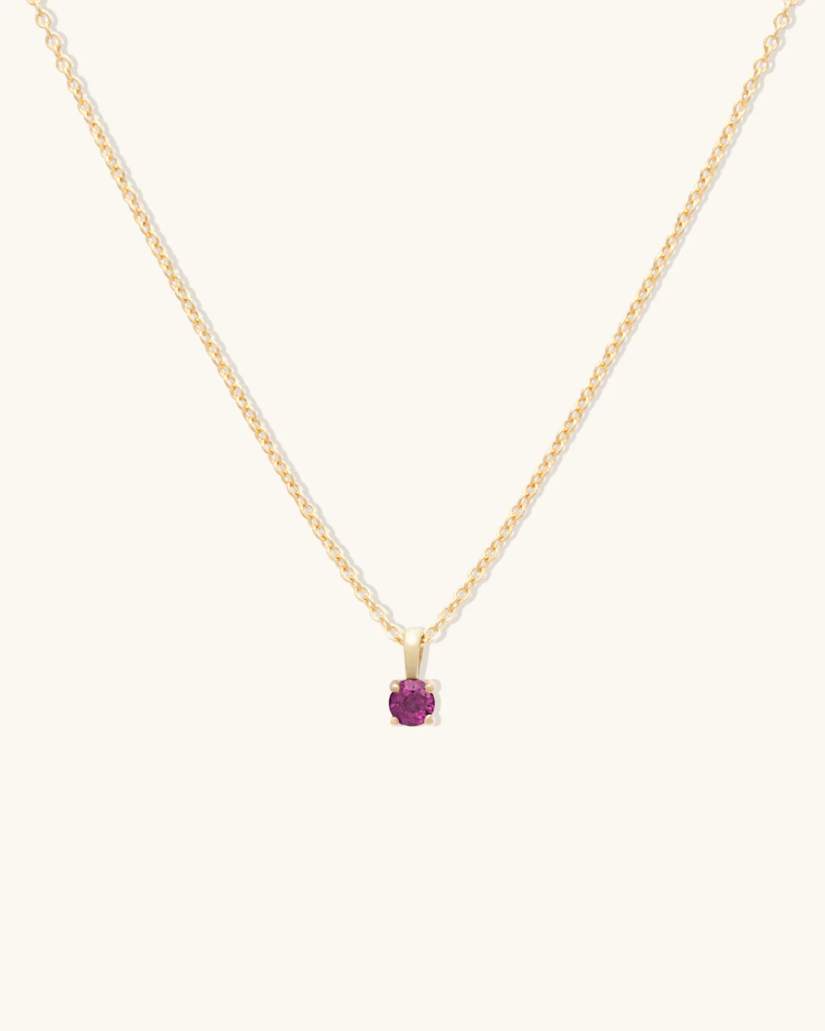 Leah Alexandra - Birthstone Necklace – January - Garnet
