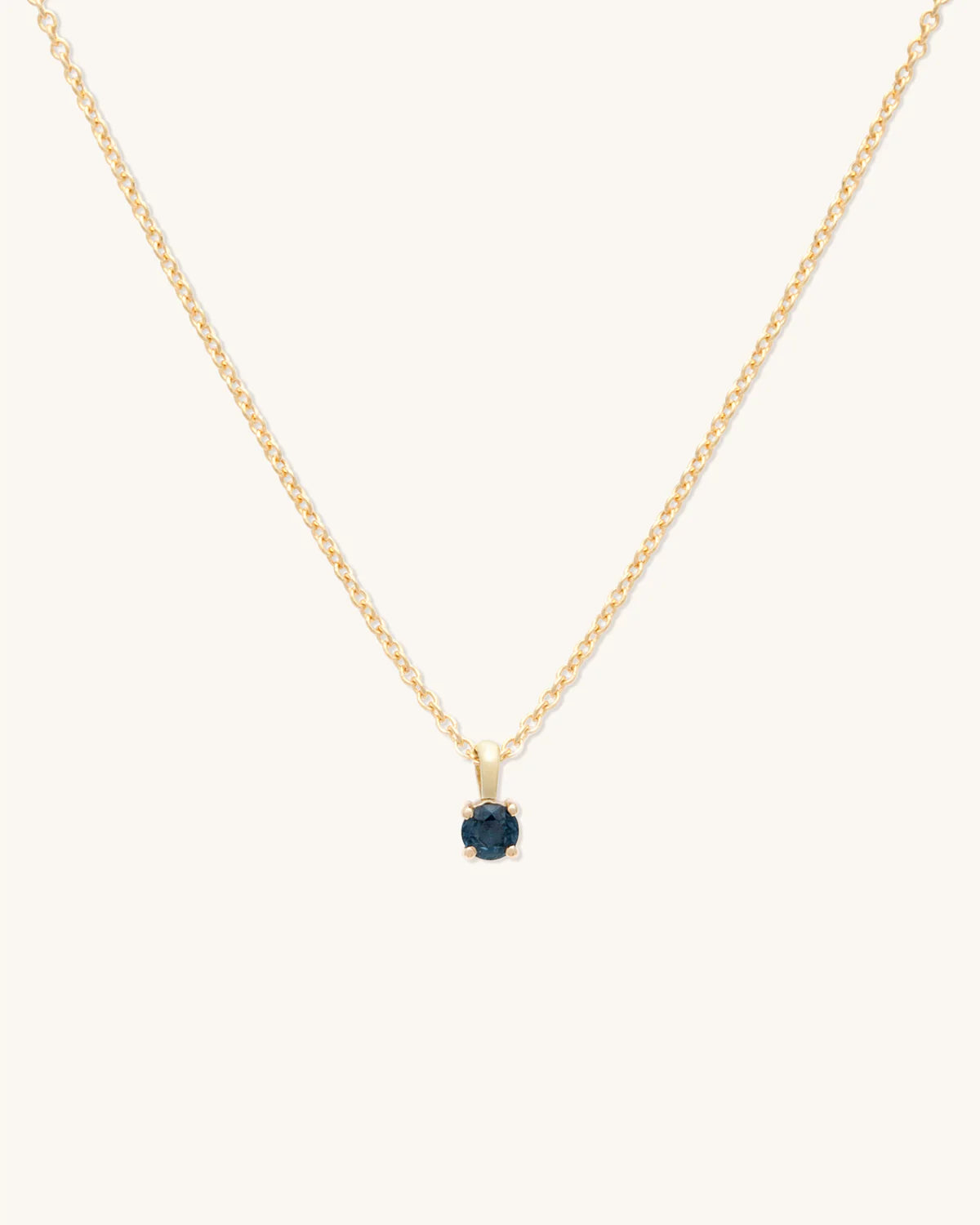 Leah Alexandra - Birthstone Necklace – September - Sapphire