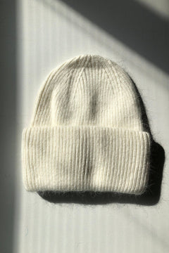 Billy Bamboo - Royal Angora Beanie – White -