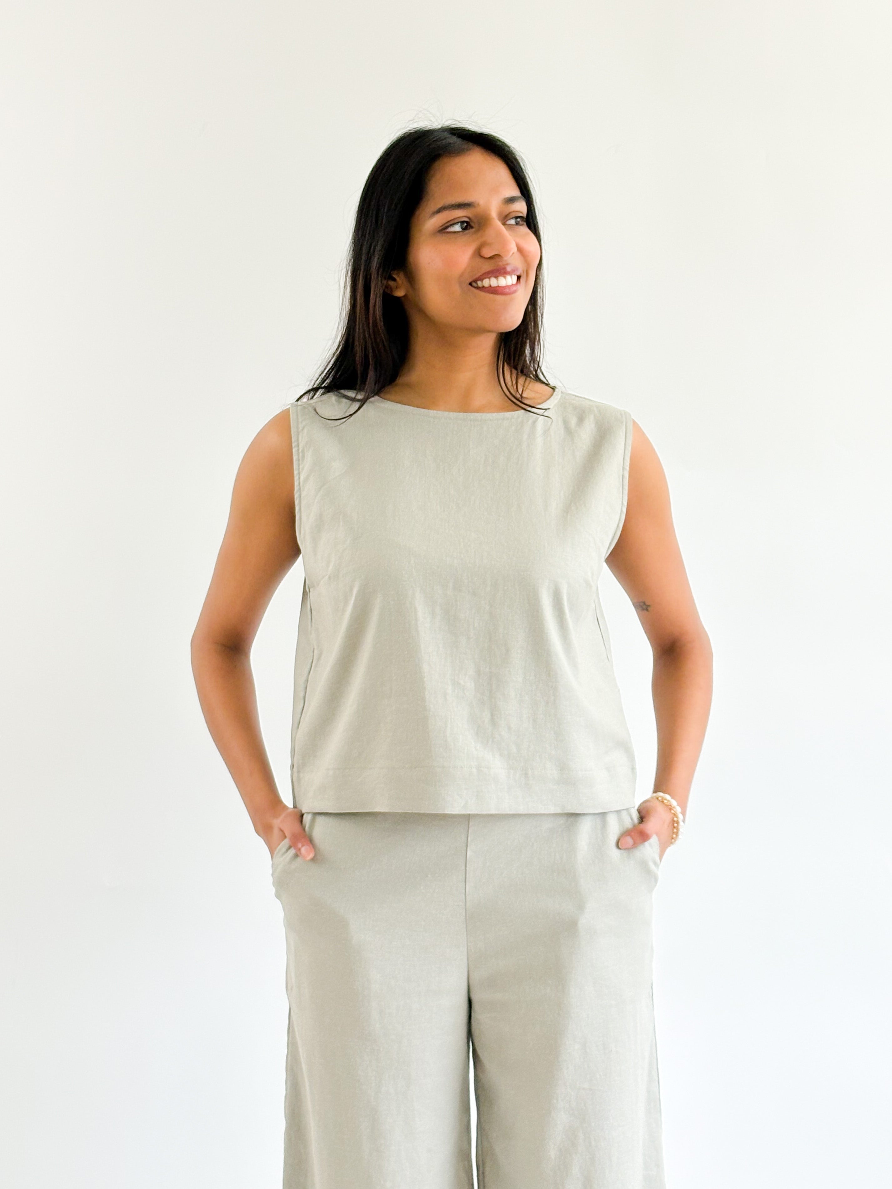 Coastal Linen Tank – Sattva Boutique