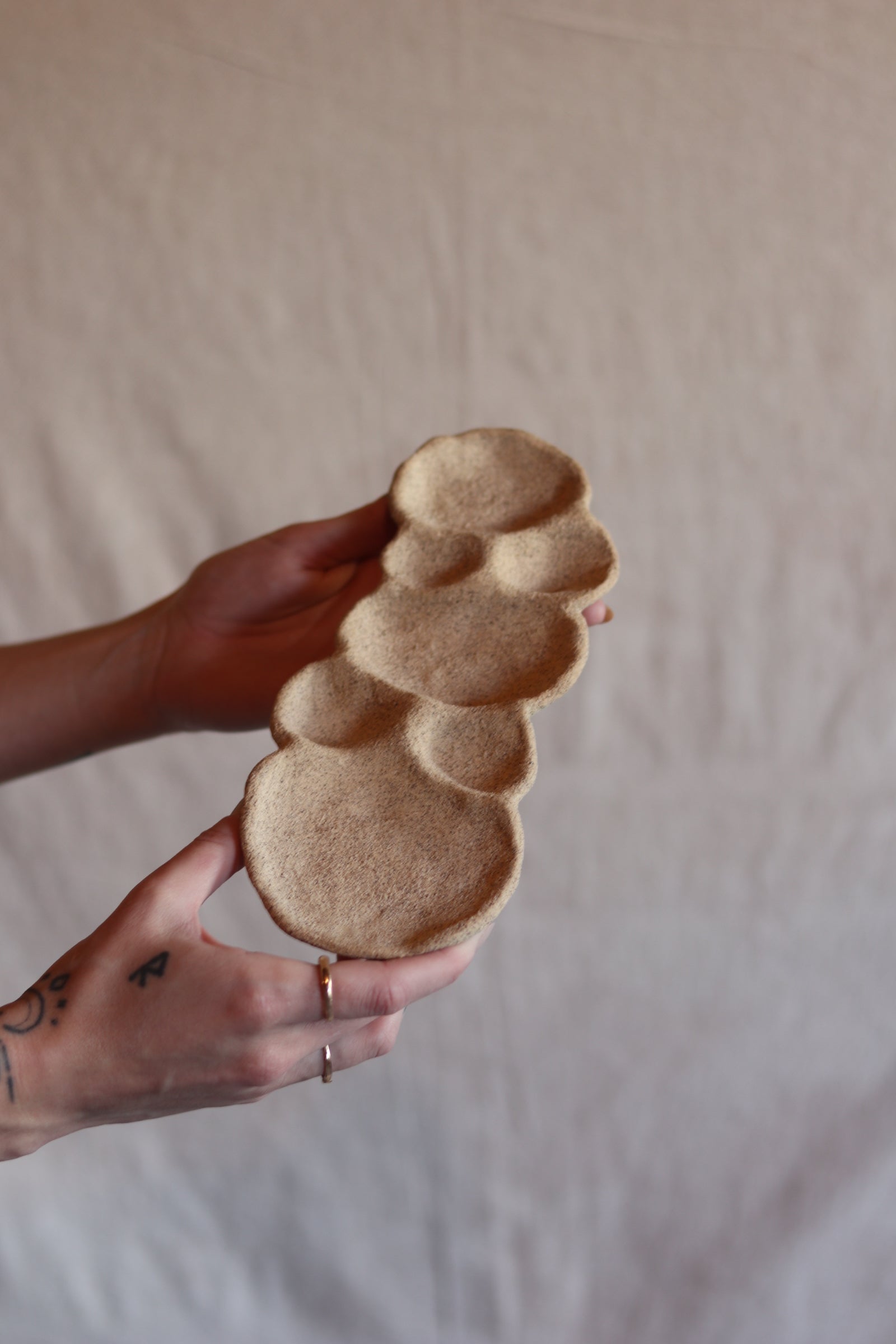 Of The Earth - 9" Gathered Earth Sculptural Dish -