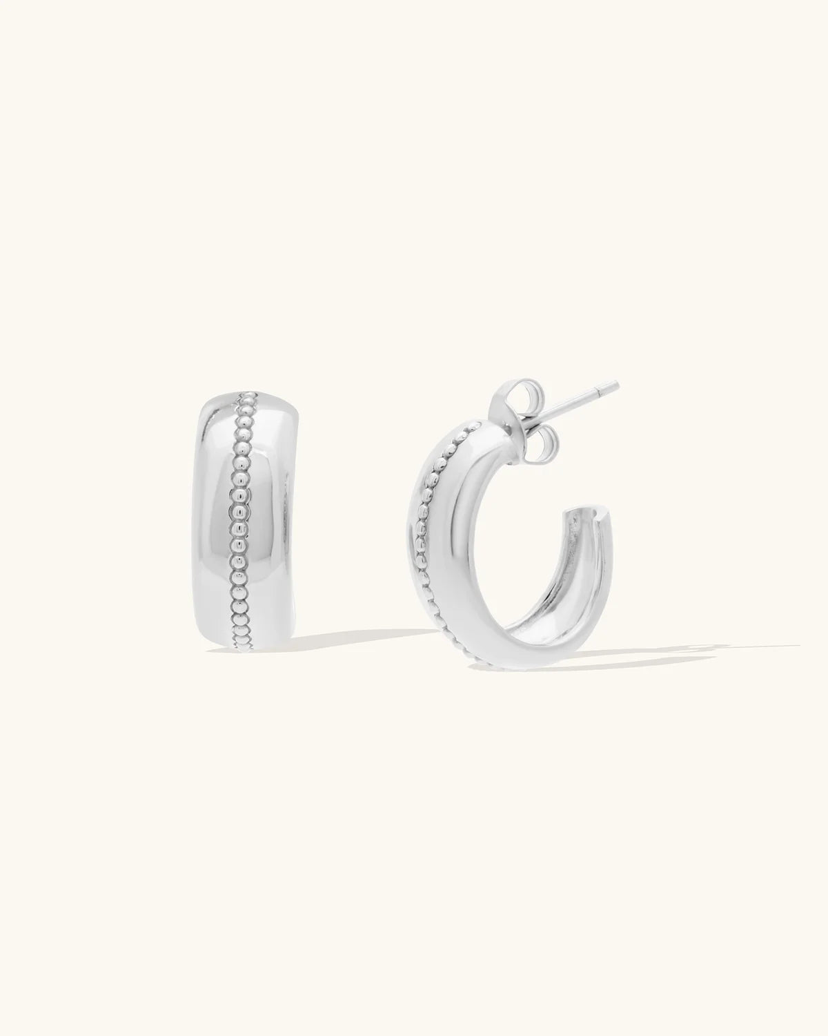 Leah Alexandra - Roma Hoops – Silver -