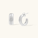 Leah Alexandra - Roma Hoops – Silver -