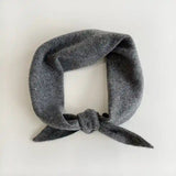 Billy Bamboo - Fuzzy Wool Cravat Scarf – Dark Grey -