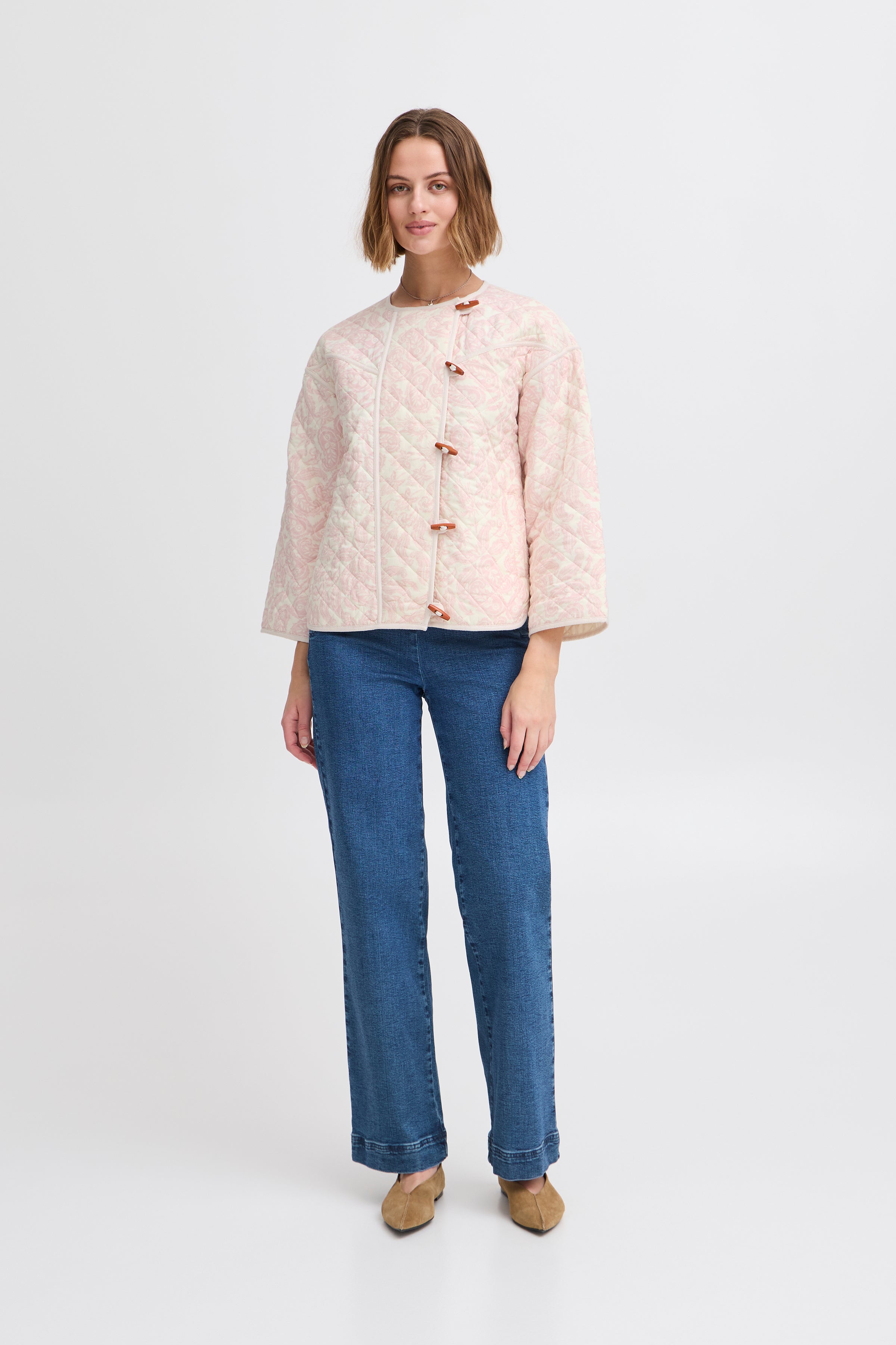 Atelier Reve - Aura Quilted Jacket - Silver Pink