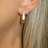 Leah Alexandra - U-Link Hoops – Gold -
