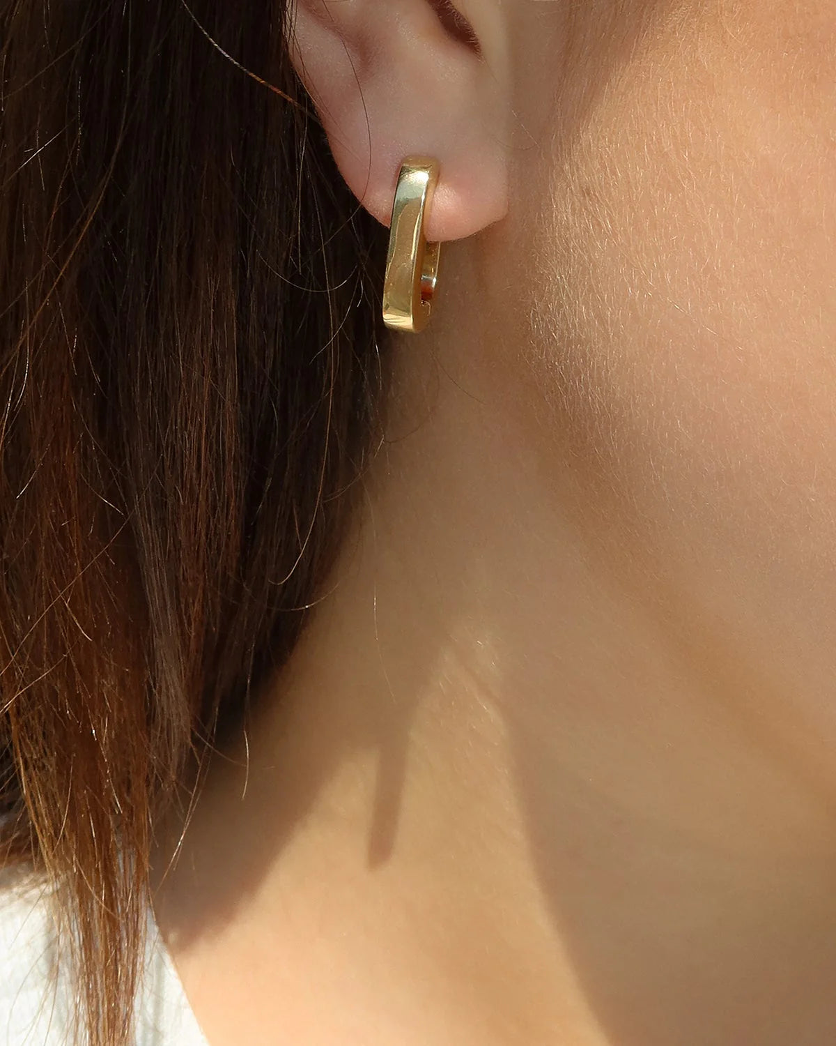 Leah Alexandra - U-Link Hoops – Gold -