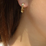 Leah Alexandra - U-Link Hoops – Gold -