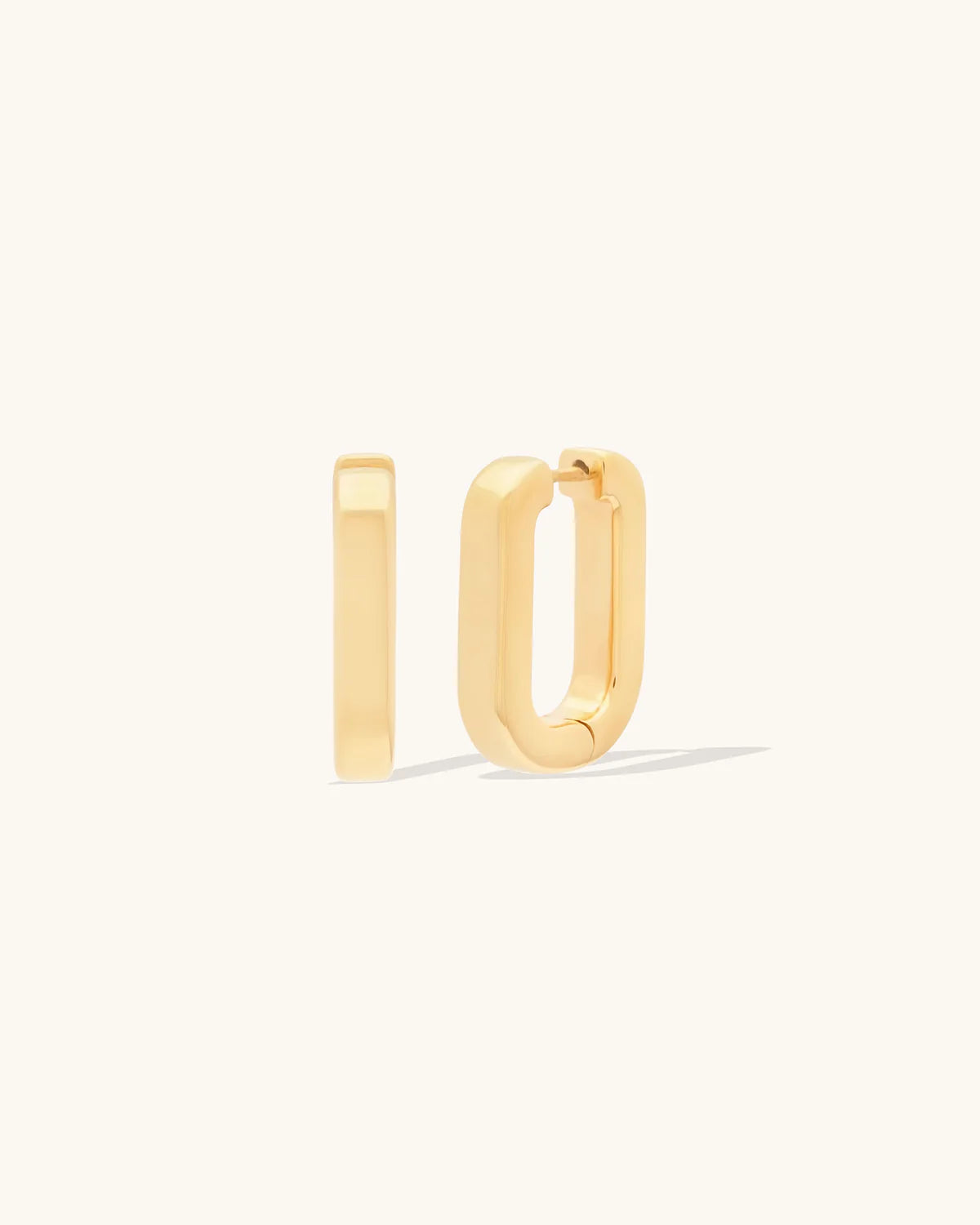 Leah Alexandra - U-Link Hoops – Gold -