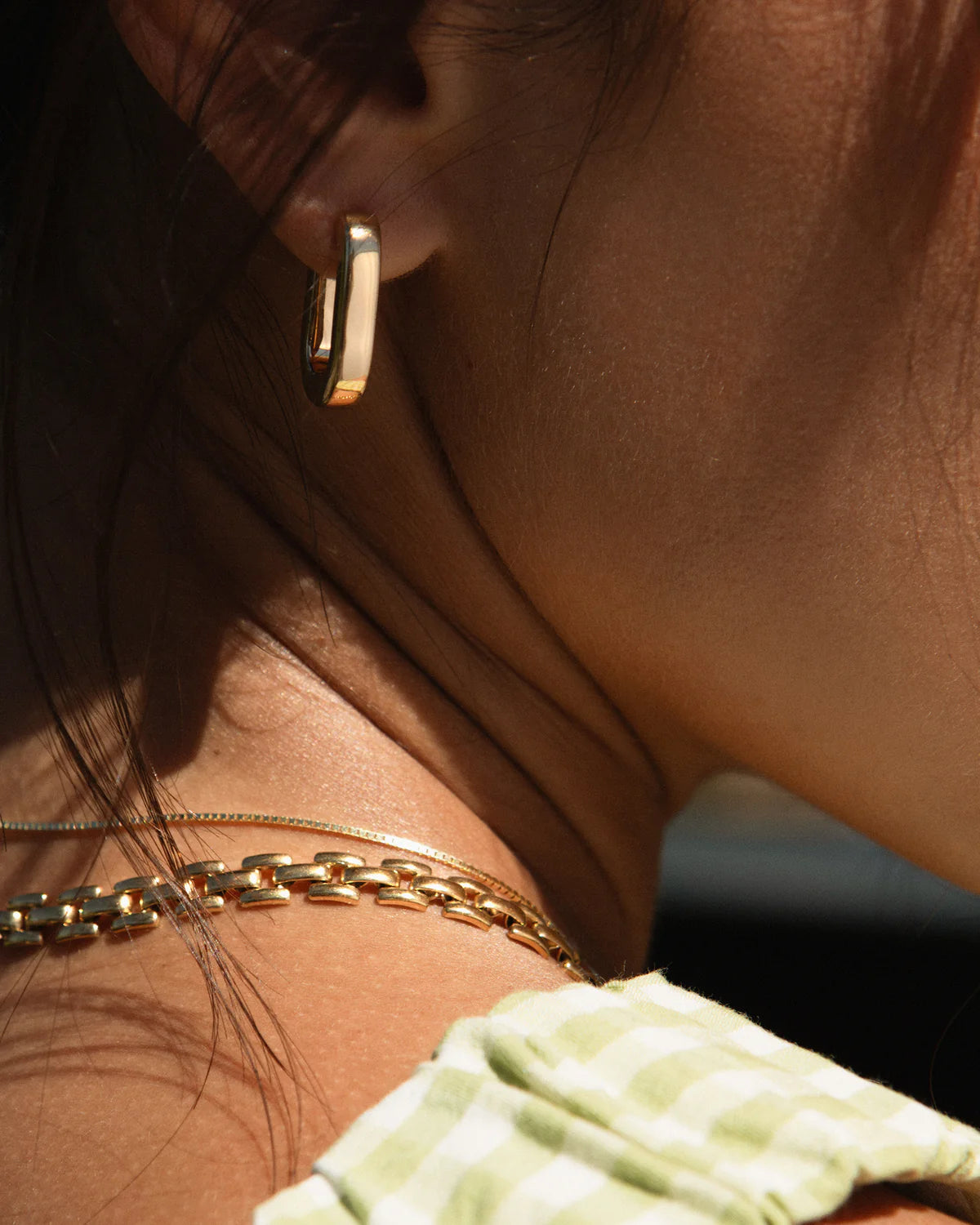Leah Alexandra - U-Link Hoops – Gold -