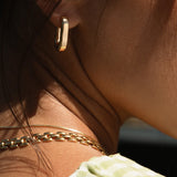 Leah Alexandra - U-Link Hoops – Gold -