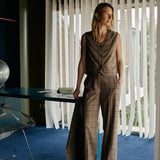 Indi & Cold - Paty Straight Plaid Pant -