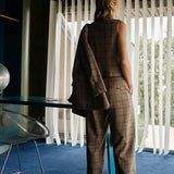 Indi & Cold - Paty Straight Plaid Pant -