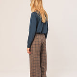 Indi & Cold - Paty Straight Plaid Pant -