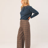 Indi & Cold - Paty Straight Plaid Pant -