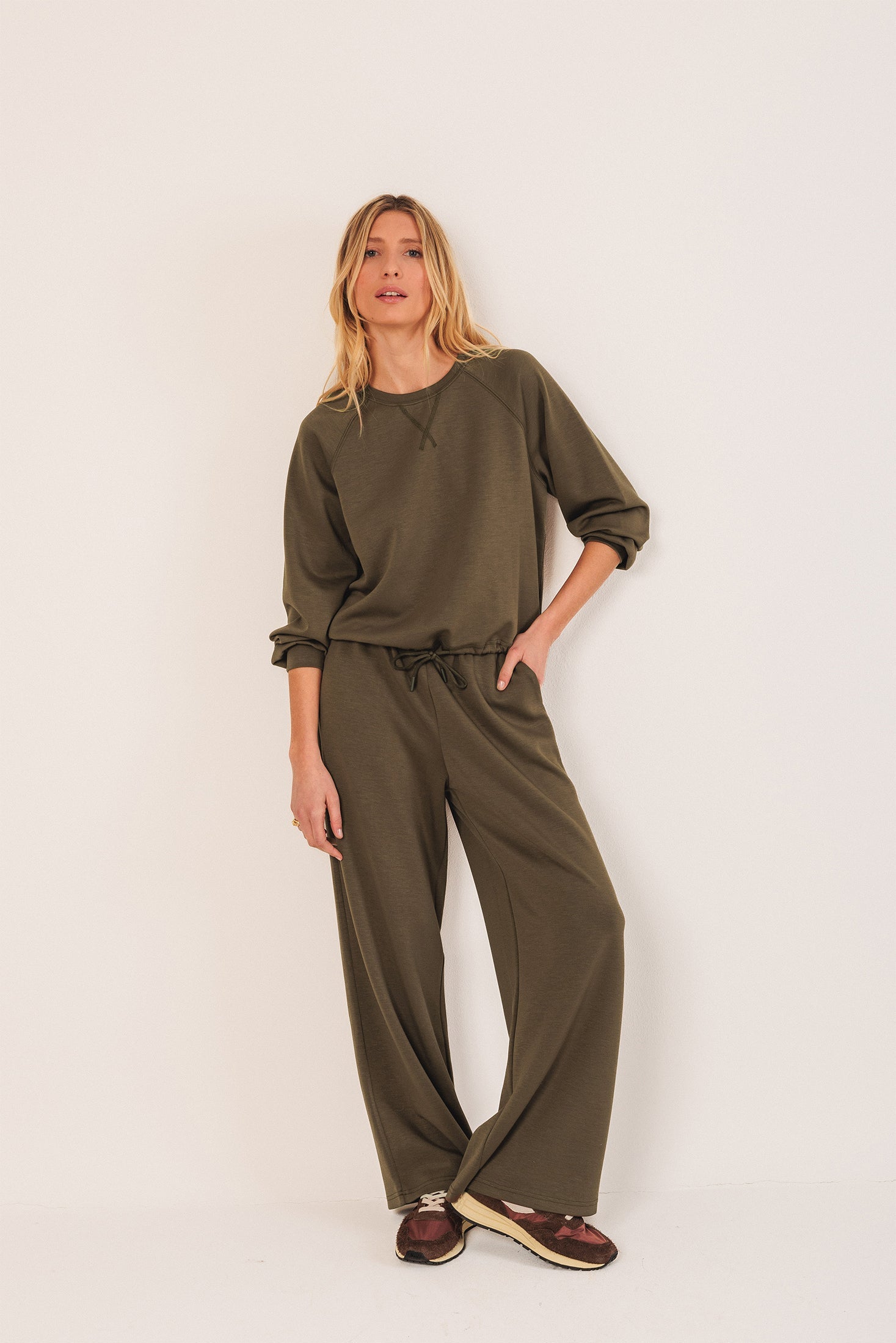 Indi & Cold - Adjustable Waist Sweatshirt -