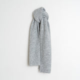 Indi & Cold - Colourful Knitted Scarf – Mottled Grey -