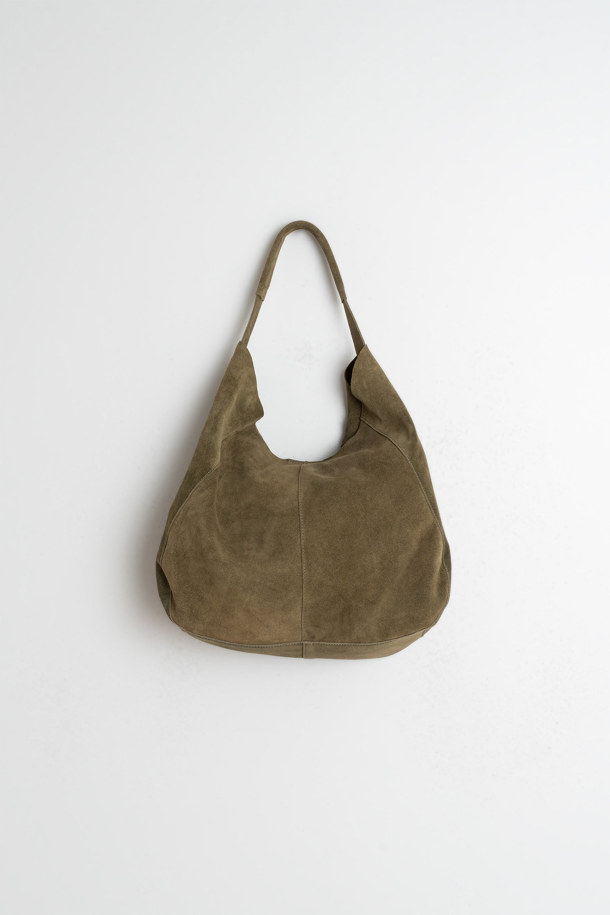 Indi & Cold - Split Leather Tote Bag – Khaki -