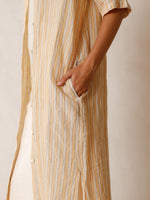 Tricolour Tunic Dress-Indi & Cold-Sattva Boutique