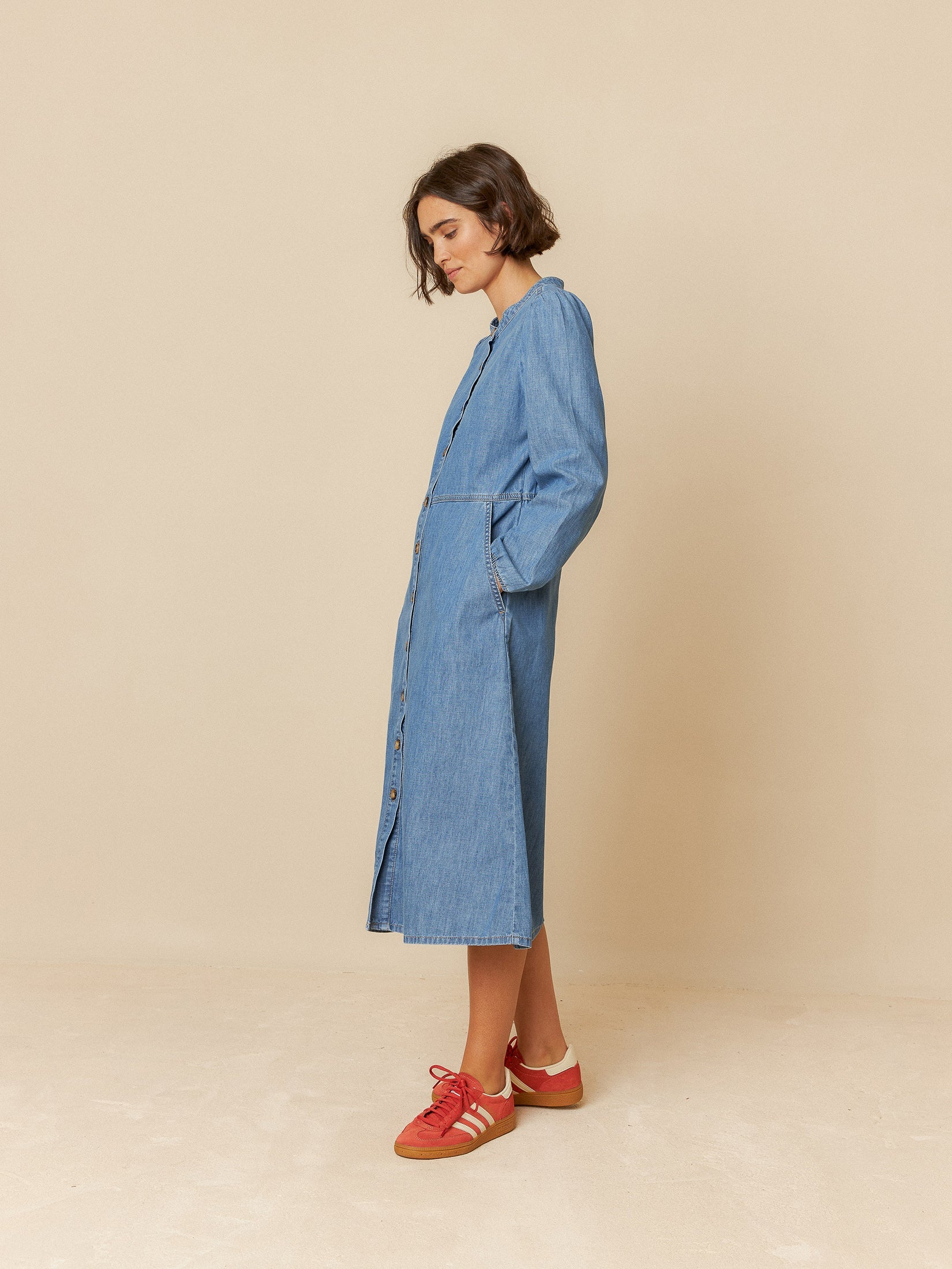 Indi & Cold - Retro Denim Dress -