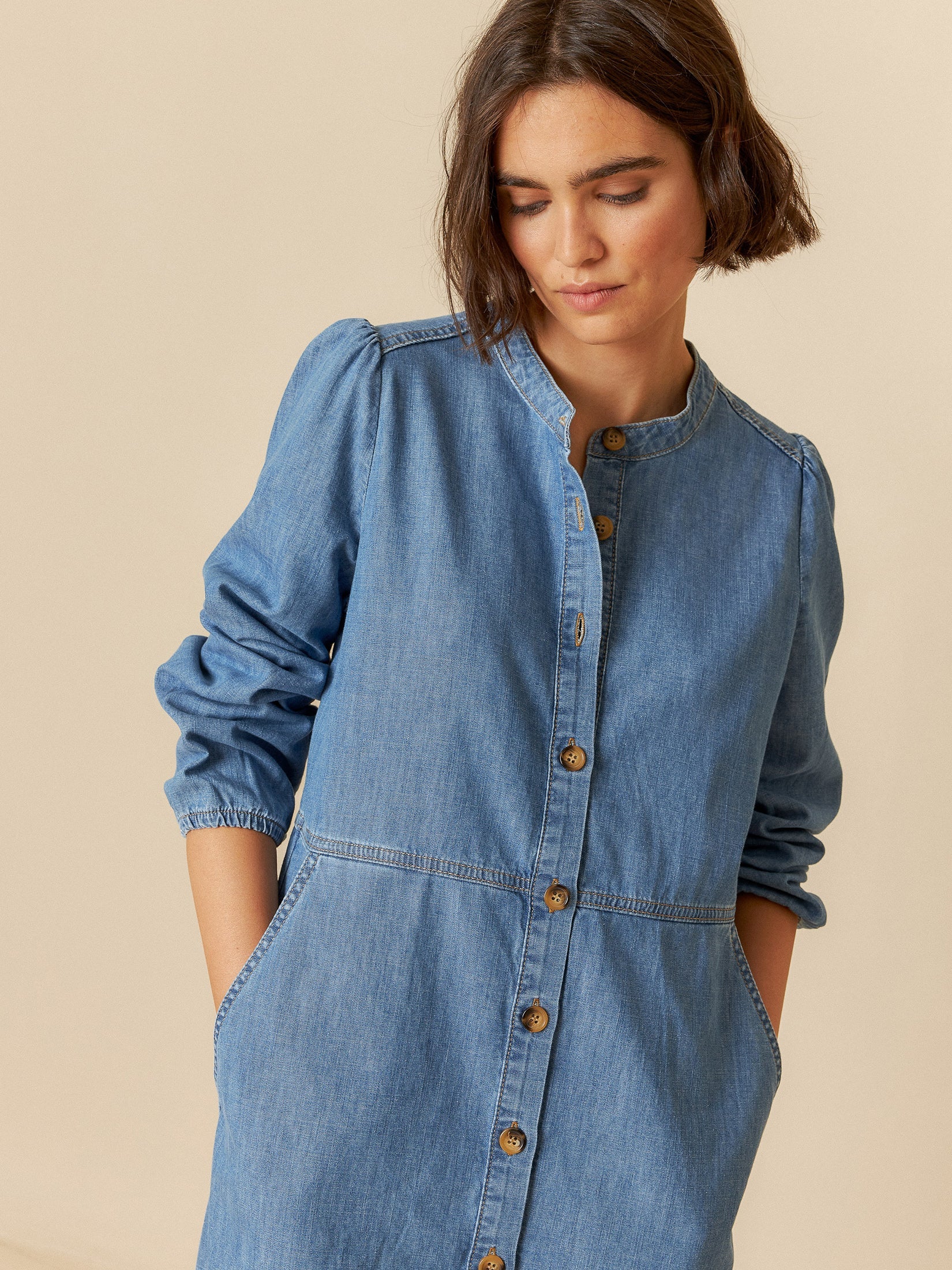 Indi & Cold - Retro Denim Dress -