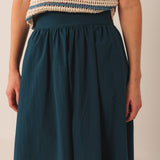 Indi & Cold - Poplin Midi Skirt -