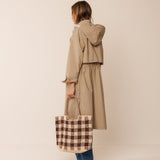 Indi & Cold - Rafia Shopper Bag – Chocolate -