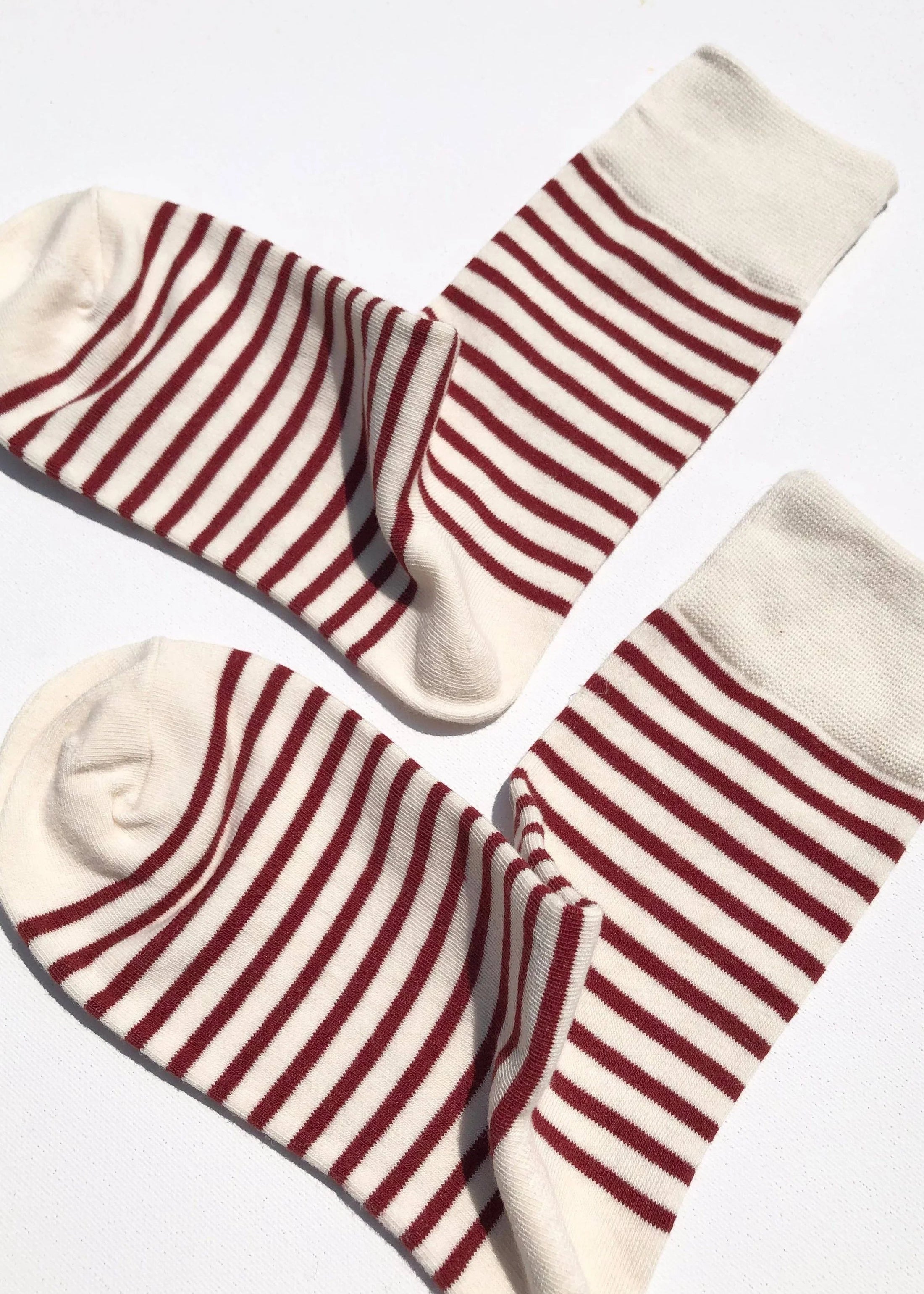 Billy Bamboo - Colour Stripe Socks – Burgundy -