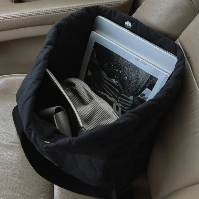 dans le sac - Quilted Everyday Tote Bag – Black -