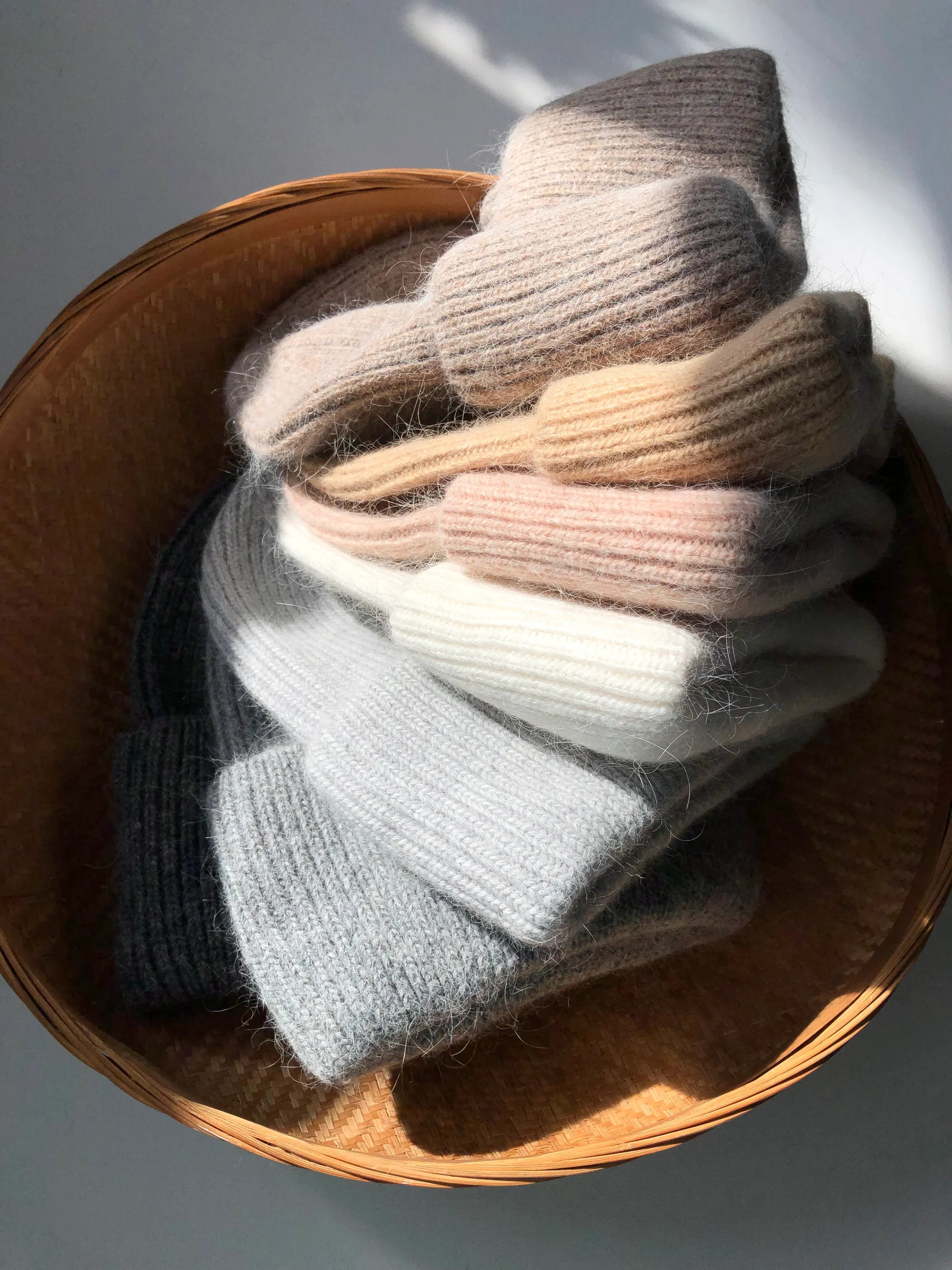 Billy Bamboo - Royal Angora Beanie – Light Grey -