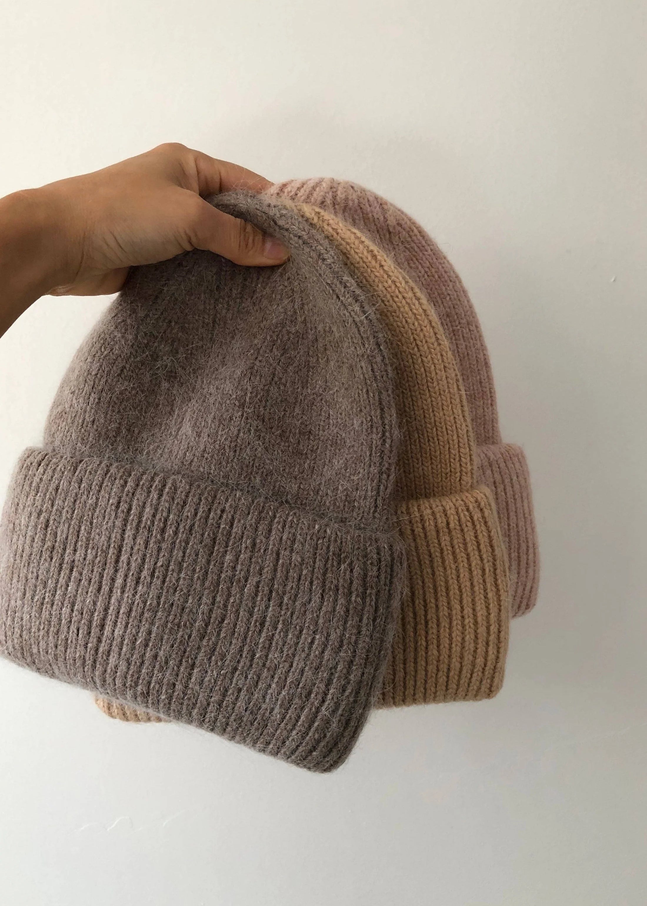 Billy Bamboo - Royal Angora Beanie – Mushroom -