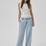 My Essential Wardrobe - Hilma Wide Leg Jeans - Light Blue