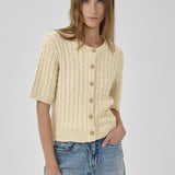 My Essential Wardrobe - Diva Knit Cardigan - Brown Rice