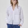 My Essential Wardrobe - Sunna Boxy Short Shirt - Bright White