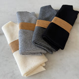Billy Bamboo - Fuzzy Wool Cravat Scarf – Black -