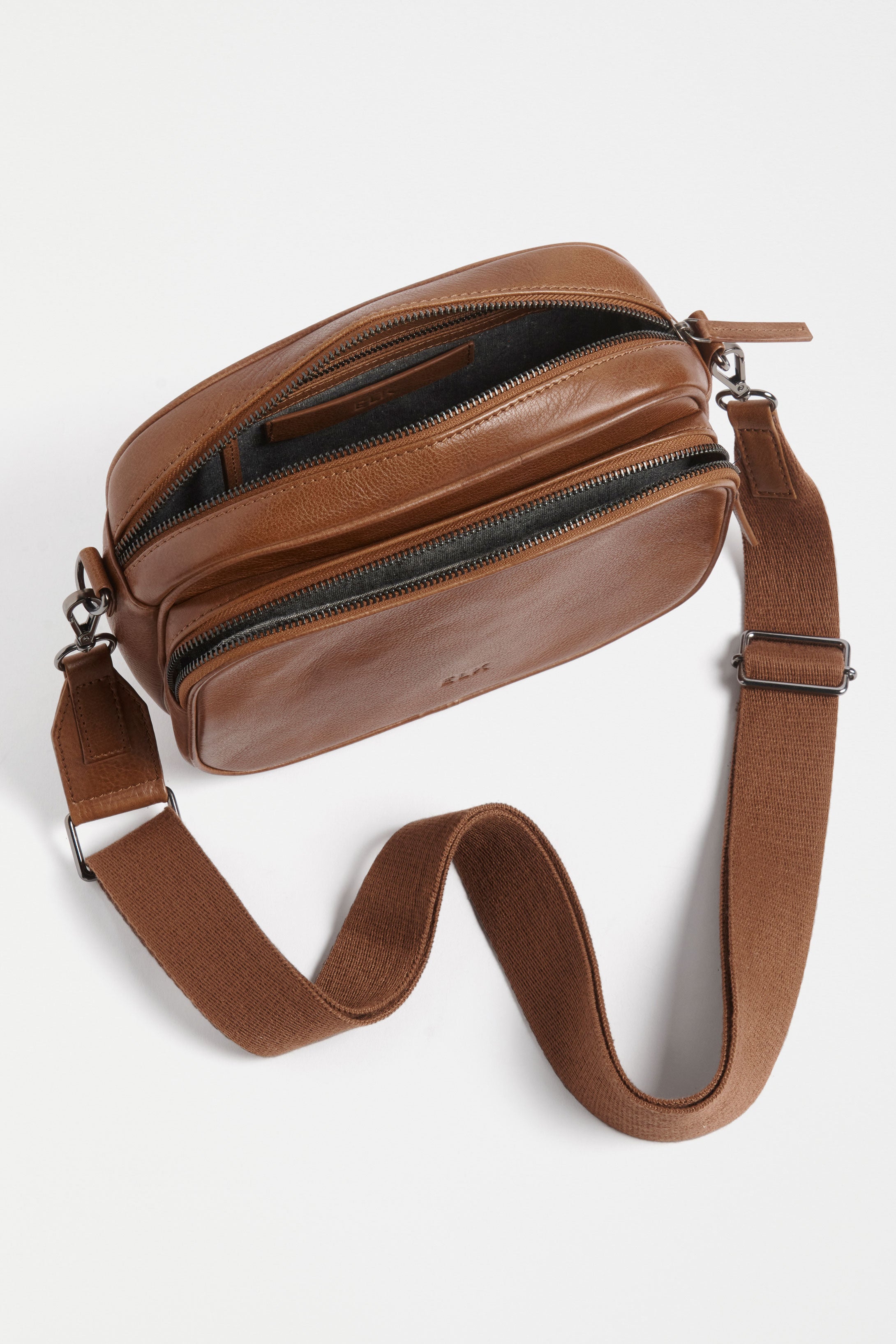 ELK Leather - Kassel Leather Crossbody Bag – Tan -