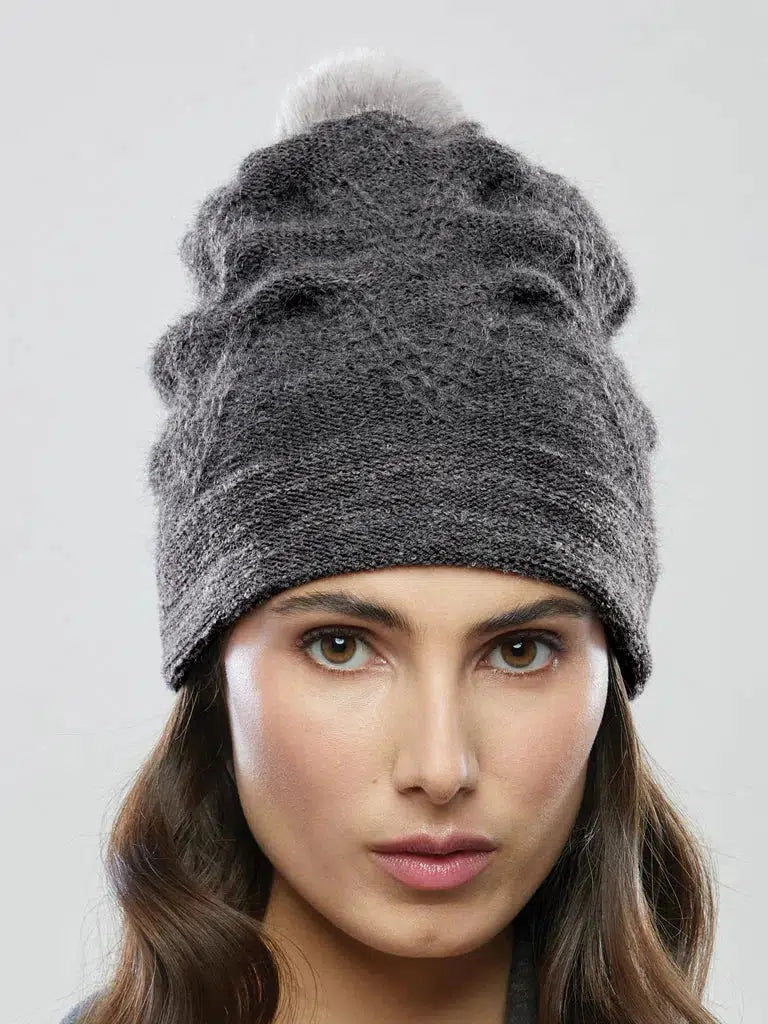 Orion Pom Hat Black-Olena Zylak-Sattva Boutique