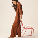Des Petits Hauts - Estampe Linen Maxi Dress -