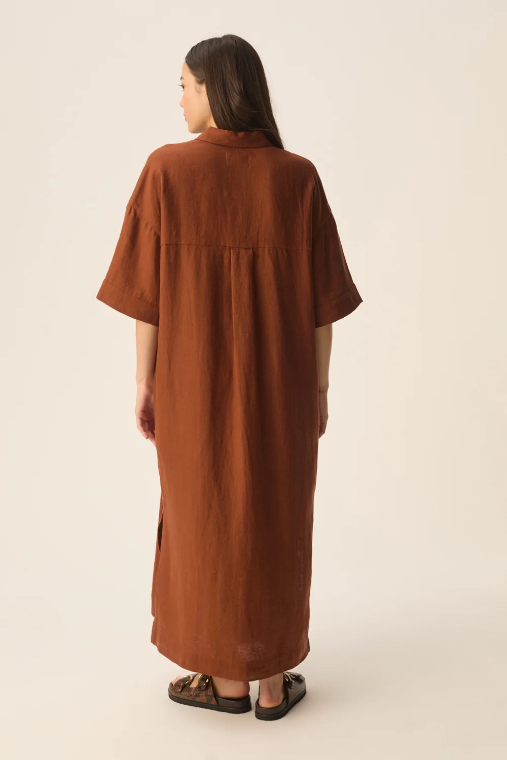 Des Petits Hauts - Estampe Linen Maxi Dress -