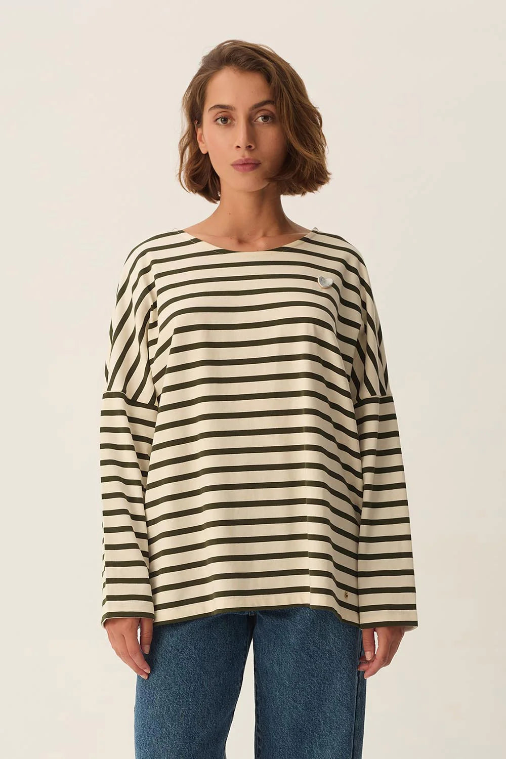 Des Petits Hauts - Filly Top - Ecru Pickle