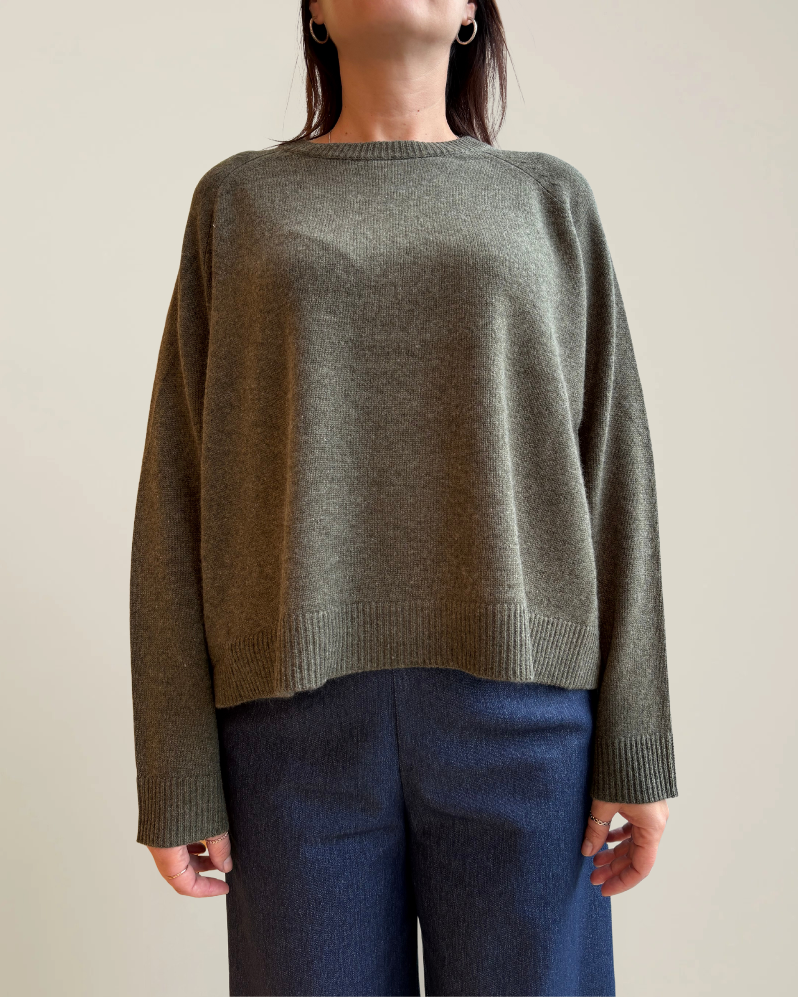 Naïf - Estrella Sweater - Melange Army