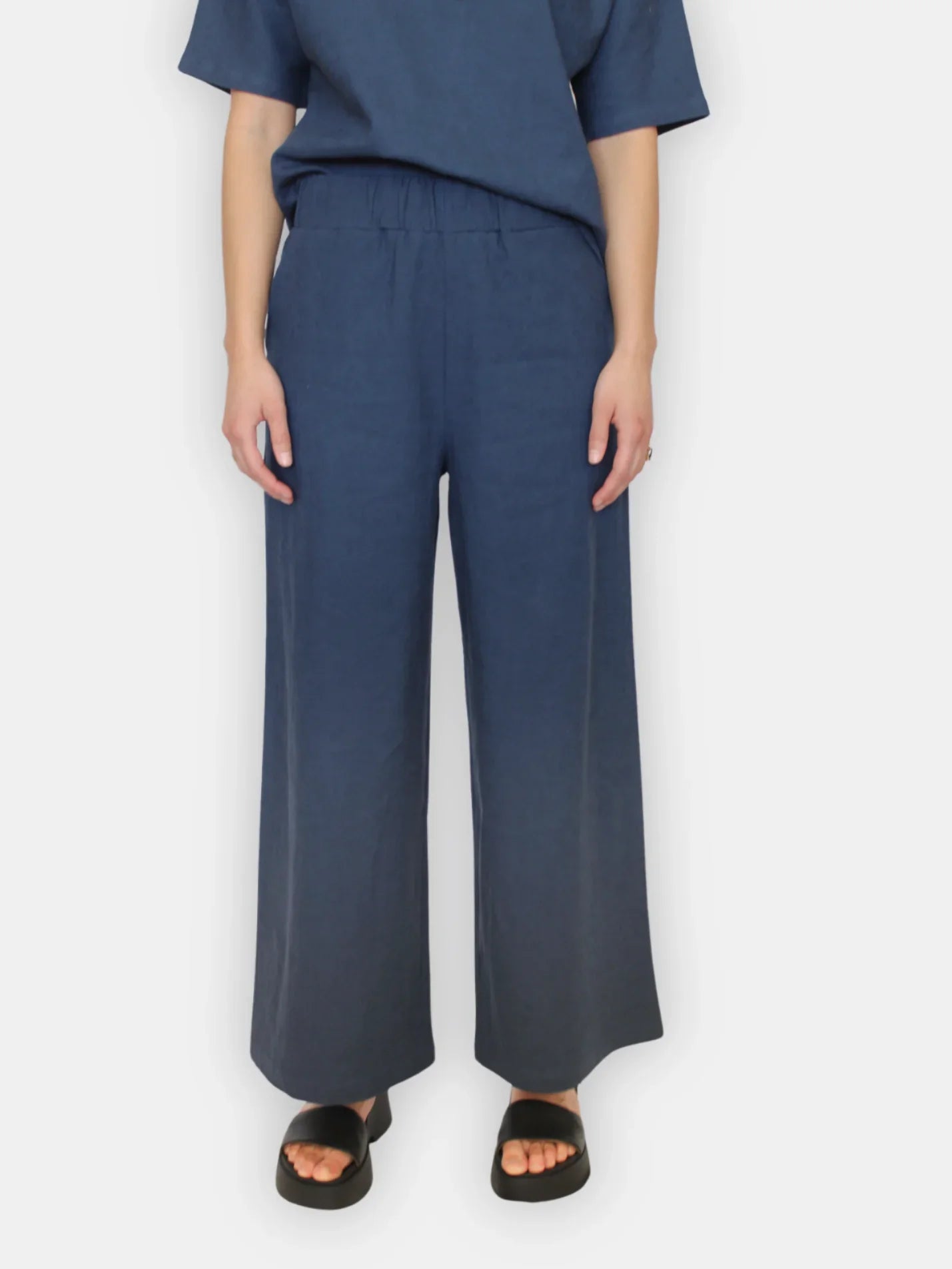 Sattva by Sarah - Linen Pants - Navy