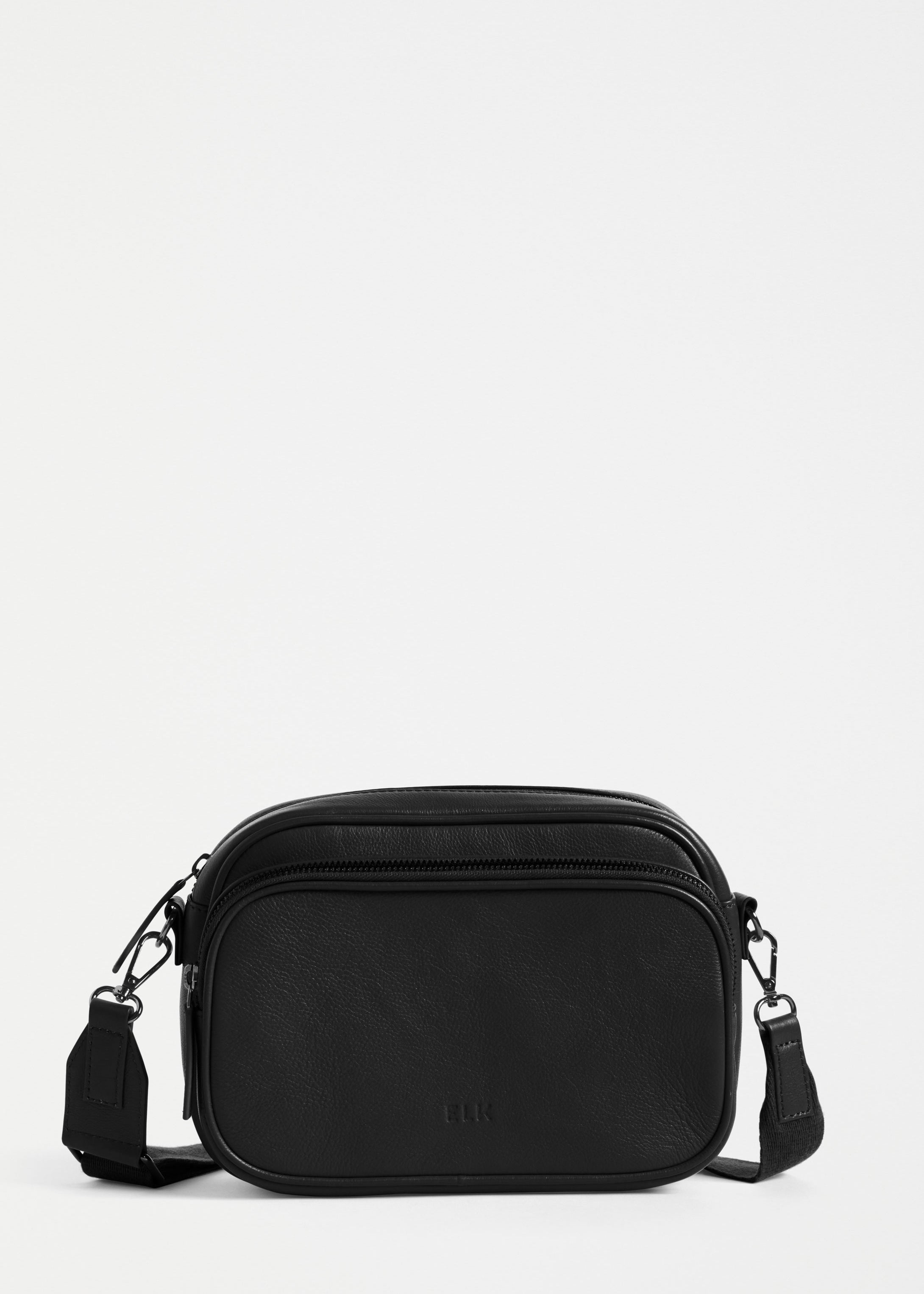 ELK Leather - Kassel Leather Crossbody – Bag Black -