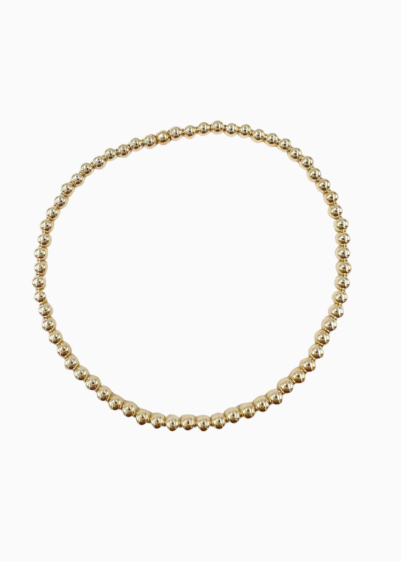Saskia de Vries - Leave-On 3mm Bracelet - Gold 6.5
